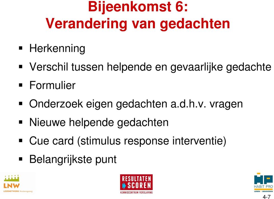 eigen gedachten a.d.h.v.