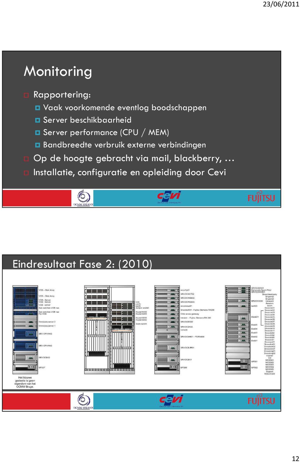 externe verbindingen Op de hoogte gebracht via mail, blackberry,