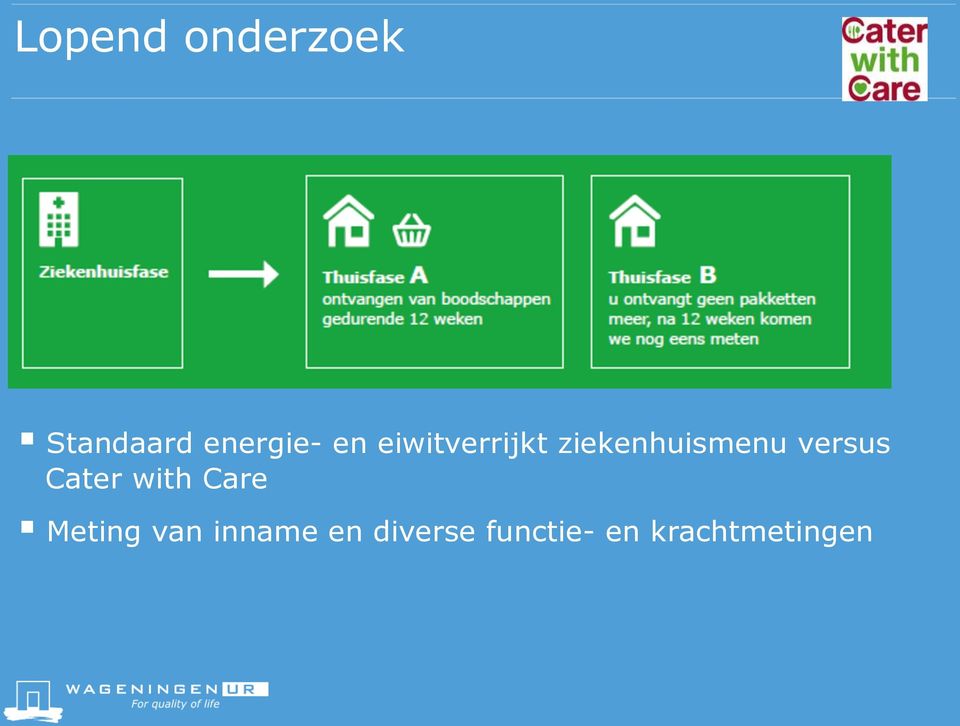 versus Cater with Care Meting van