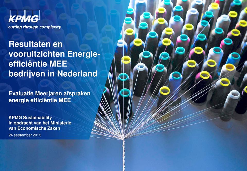 energie efficiëntie MEE KPMG Sustainability In