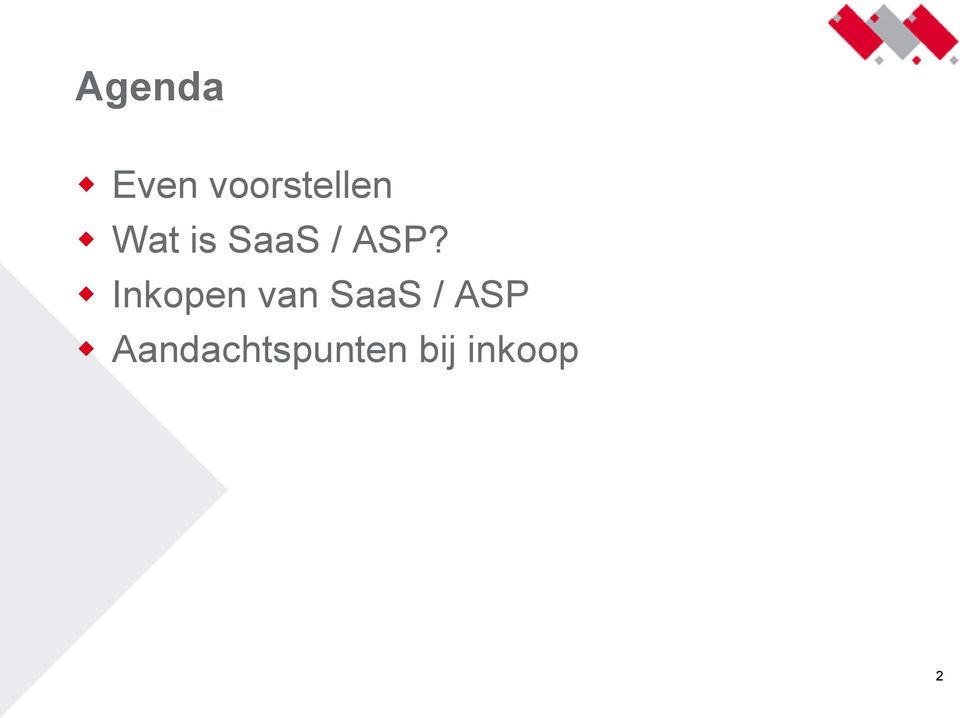 Inkopen van SaaS / ASP