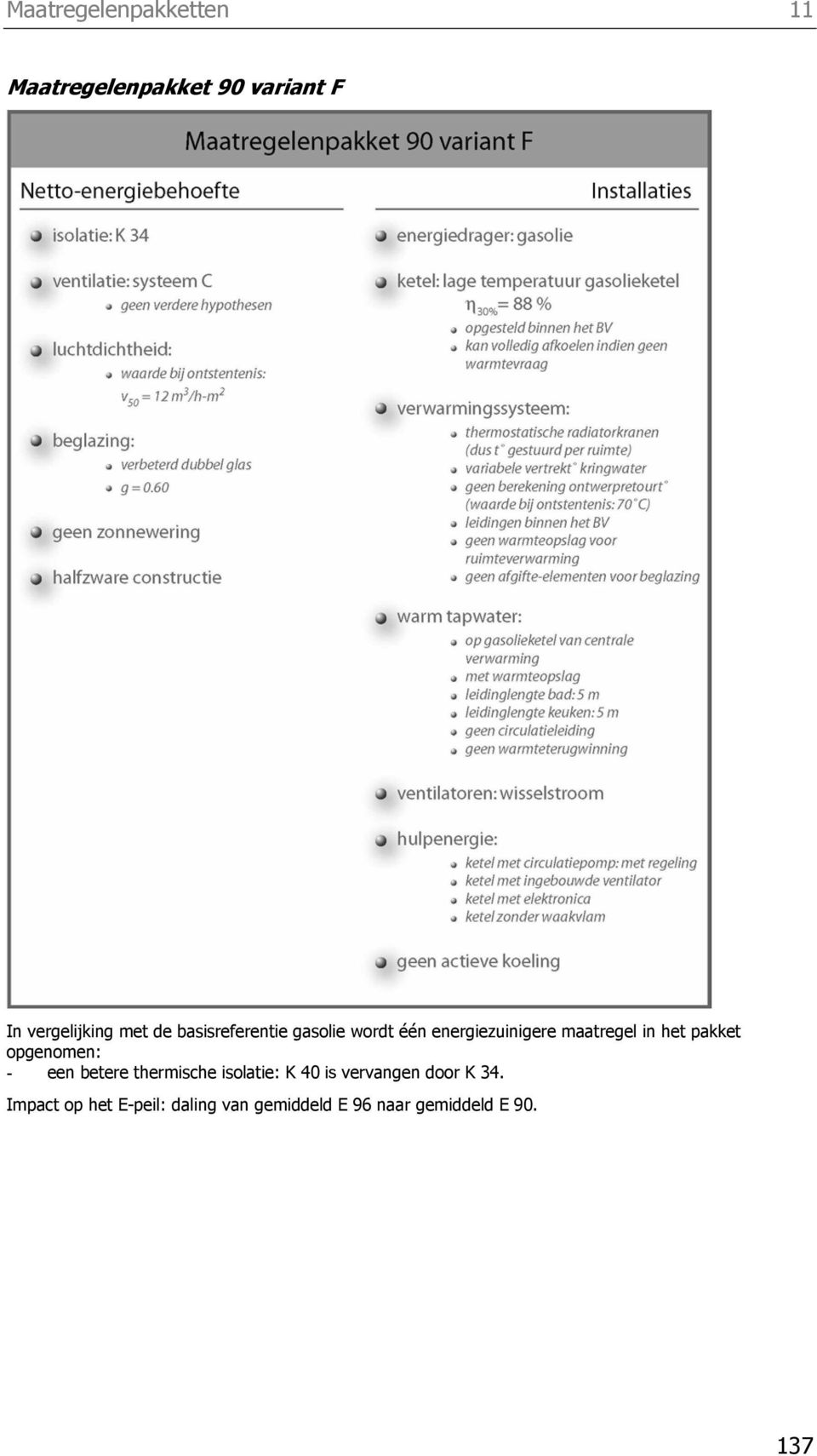 pakket opgenomen: - een betere thermische isolatie: K 40 is