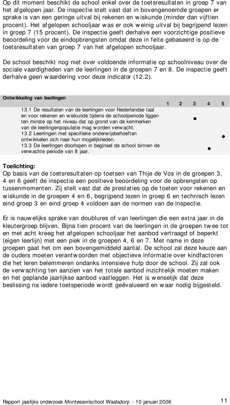 Het afgelopen schooljaar was er ook weinig uitval bij begrijpend lezen in groep 7 (15 procent).