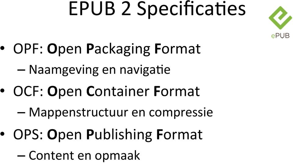 Container Format Mappenstructuur en