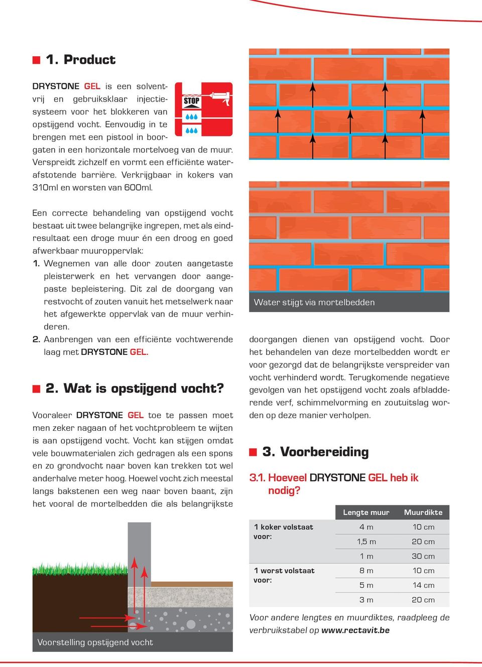 Verkrijgbaar in kokers van 310ml en worsten van 600ml.