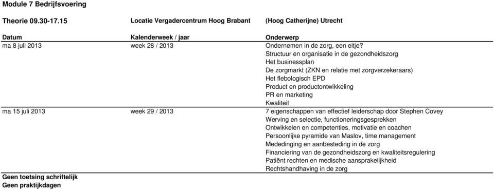 Kwaliteit ma 15 juli 2013 week 29 / 2013 7 eigenschappen van effectief leiderschap door Stephen Covey Werving en selectie, functioneringsgesprekken Ontwikkelen en competenties,