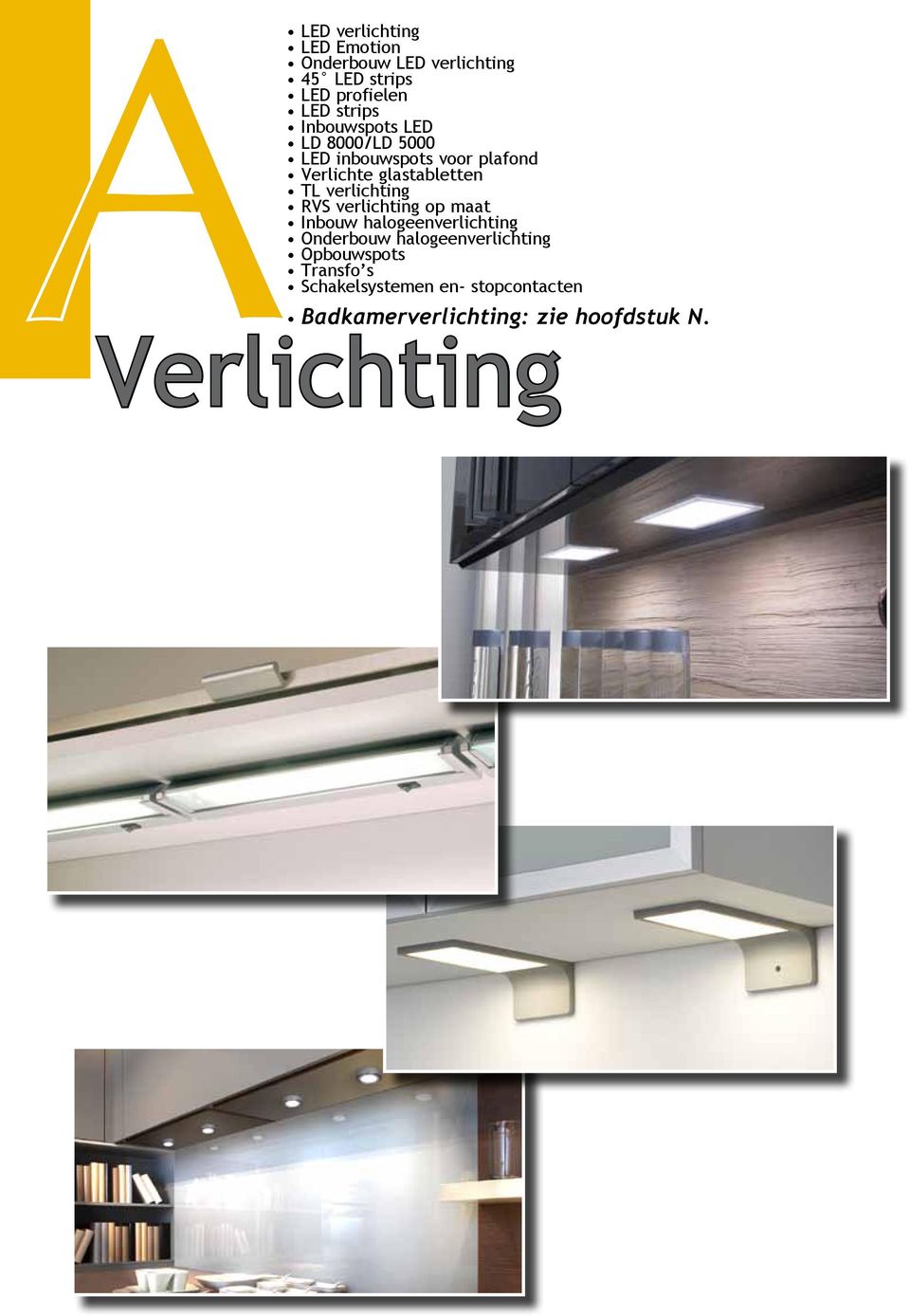 verlichting RVS verlichting op maat Inbouw halogeenverlichting Onderbouw halogeenverlichting