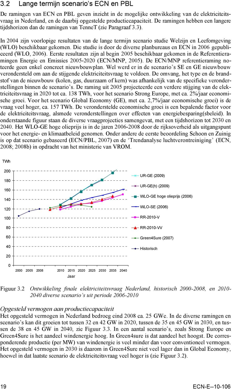 In 2004 zijn voorlopige resultaten van de lange termijn scenario studie Welzijn en Leefomgeving (WLO) beschikbaar gekomen.