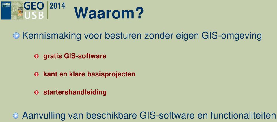 GIS-omgeving gratis GIS-software kant en klare