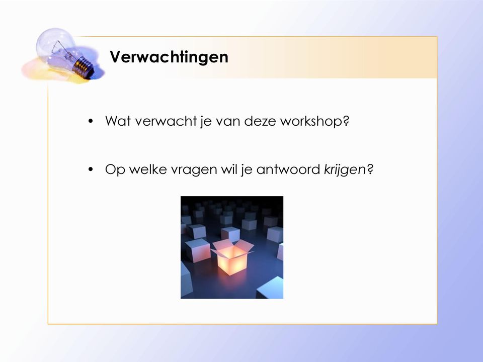 workshop?