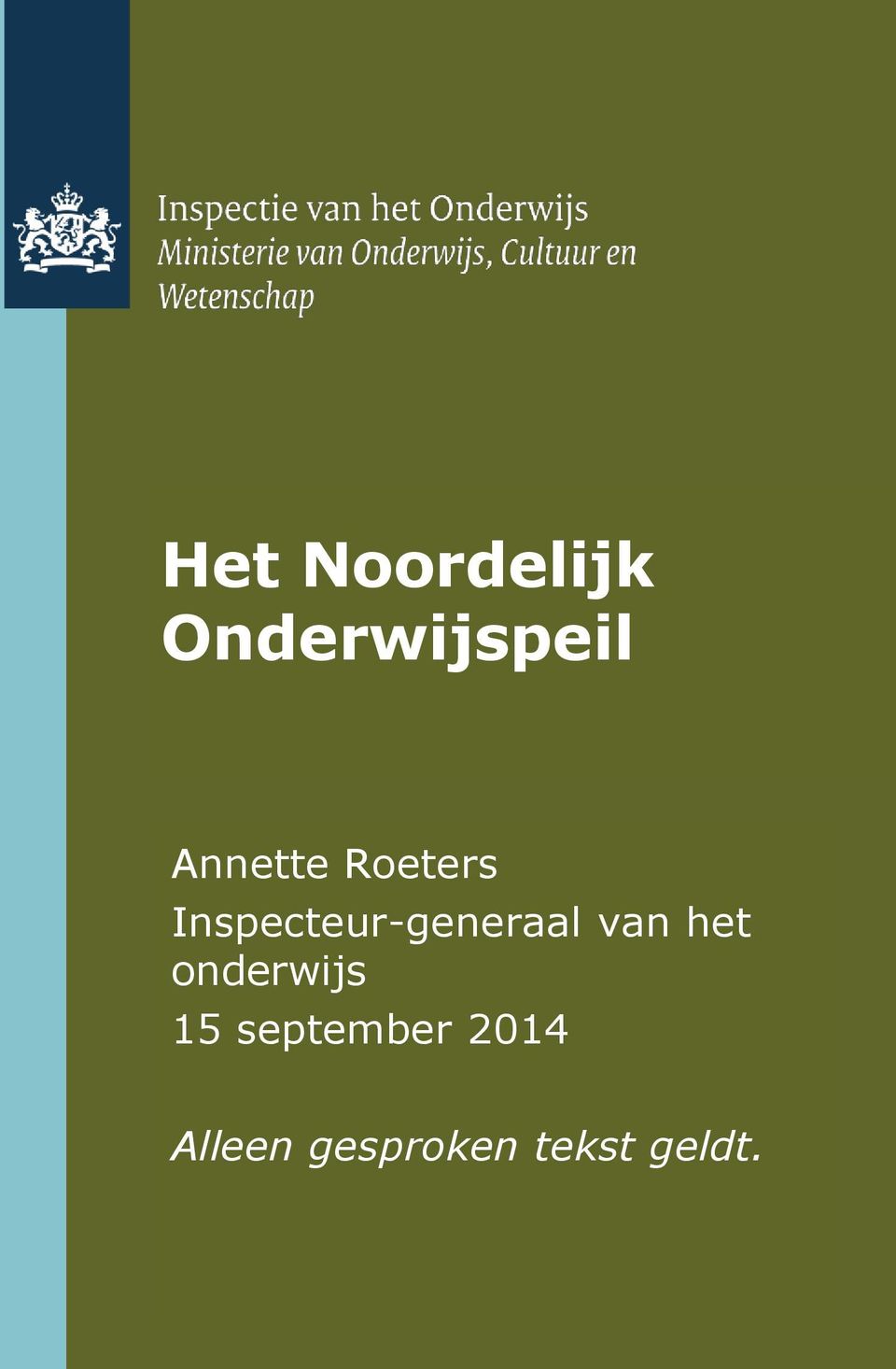 Inspecteur-generaal van het