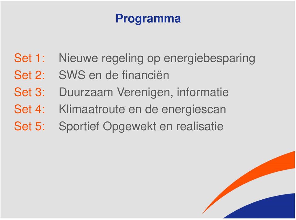 financiën Duurzaam Verenigen, informatie