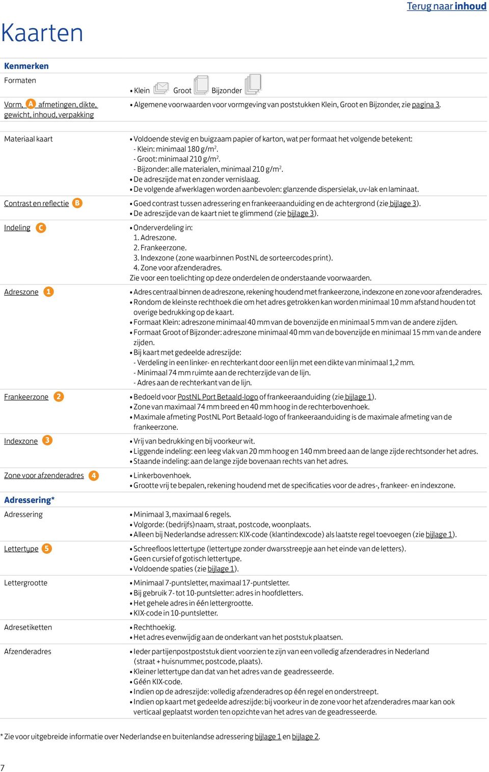 - Bijzonder: alle materialen, minimaal 210 g/m 2. De adreszijde mat en zonder vernislaag. De volgende afwerklagen worden aanbevolen: glanzende dispersielak, uv-lak en laminaat.