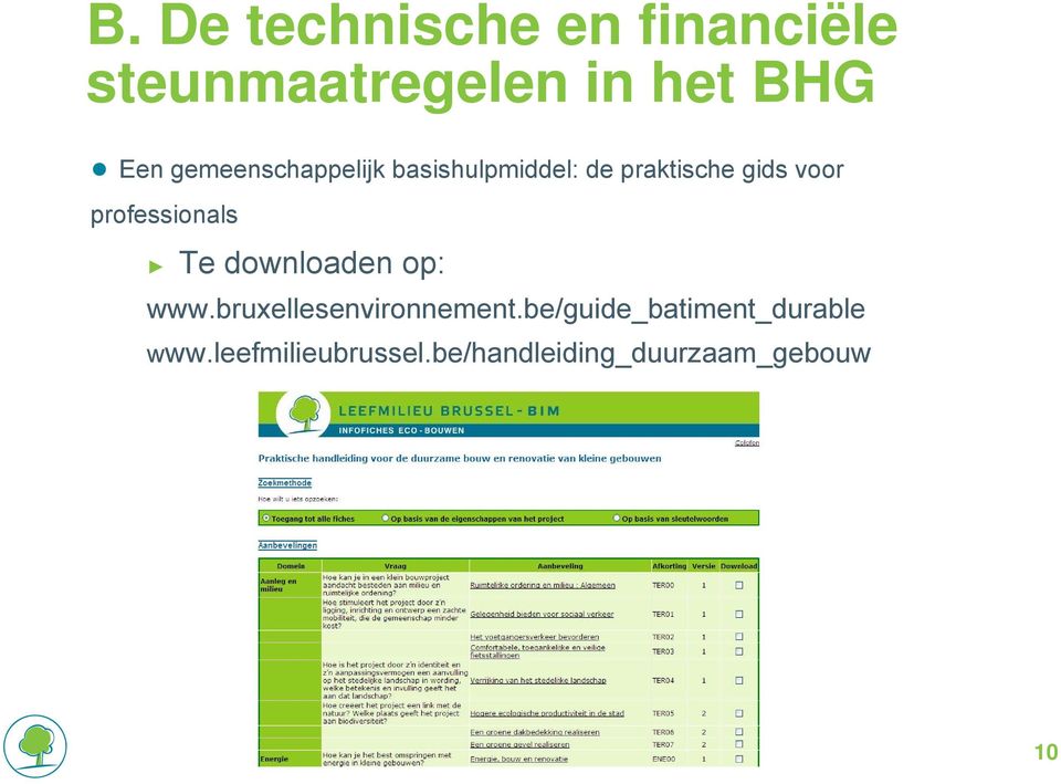 professionals Te downloaden op: www.bruxellesenvironnement.