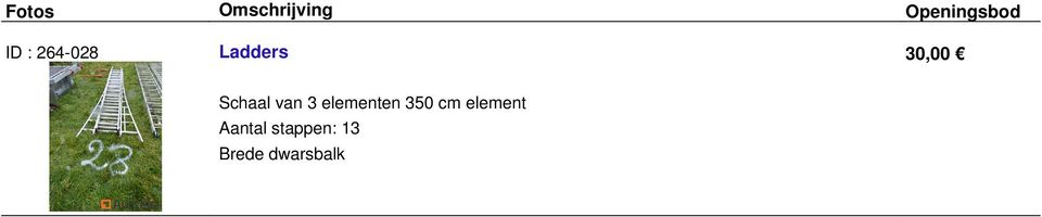 350 cm element Aantal