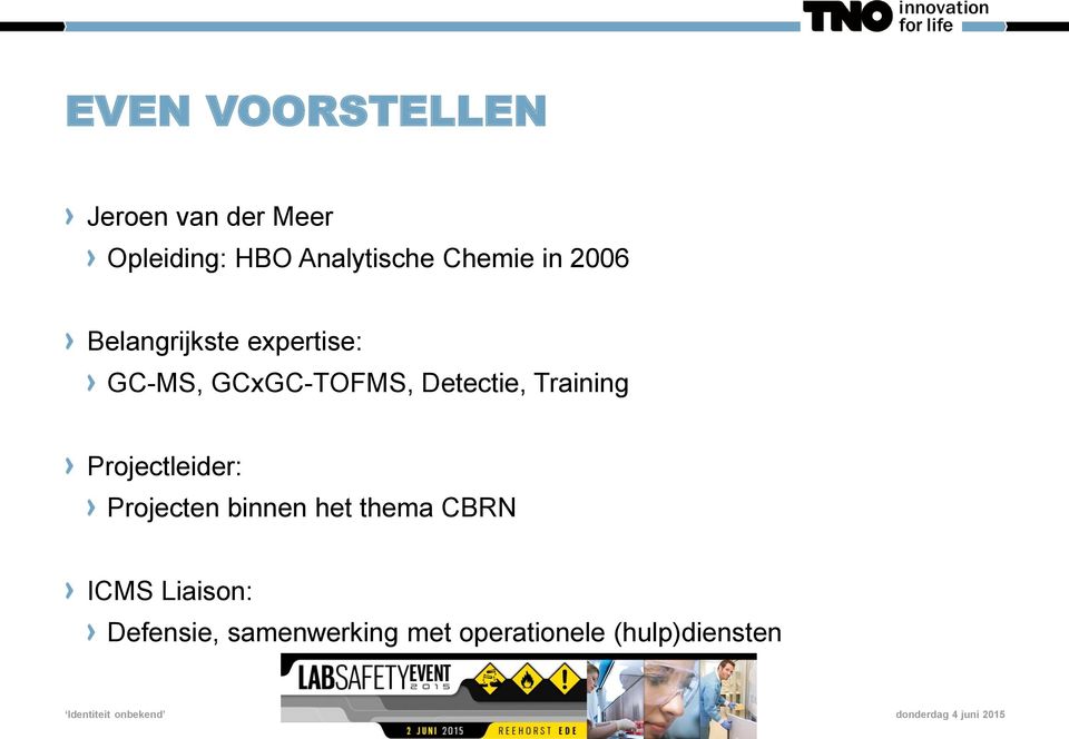 Detectie, Training Projectleider: Projecten binnen het thema