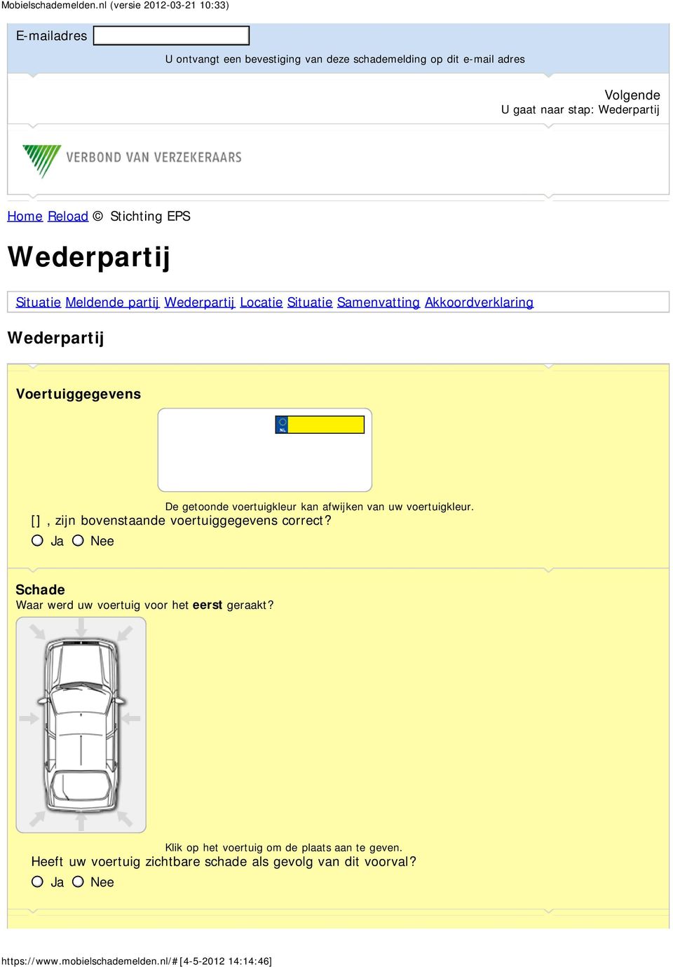 voertuigkleur. [], zijn bovenstaande voertuiggegevens correct?