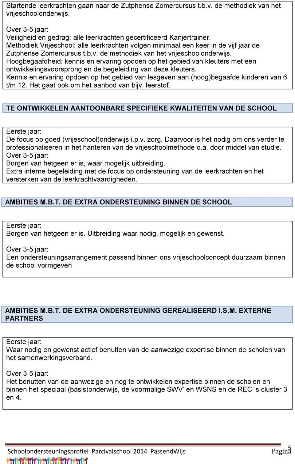 Hoogbegaafdheid: kennis en ervaring opdoen op het gebied van kleuters met een ontwikkelingsvoorsprong en de begeleiding van deze kleuters.