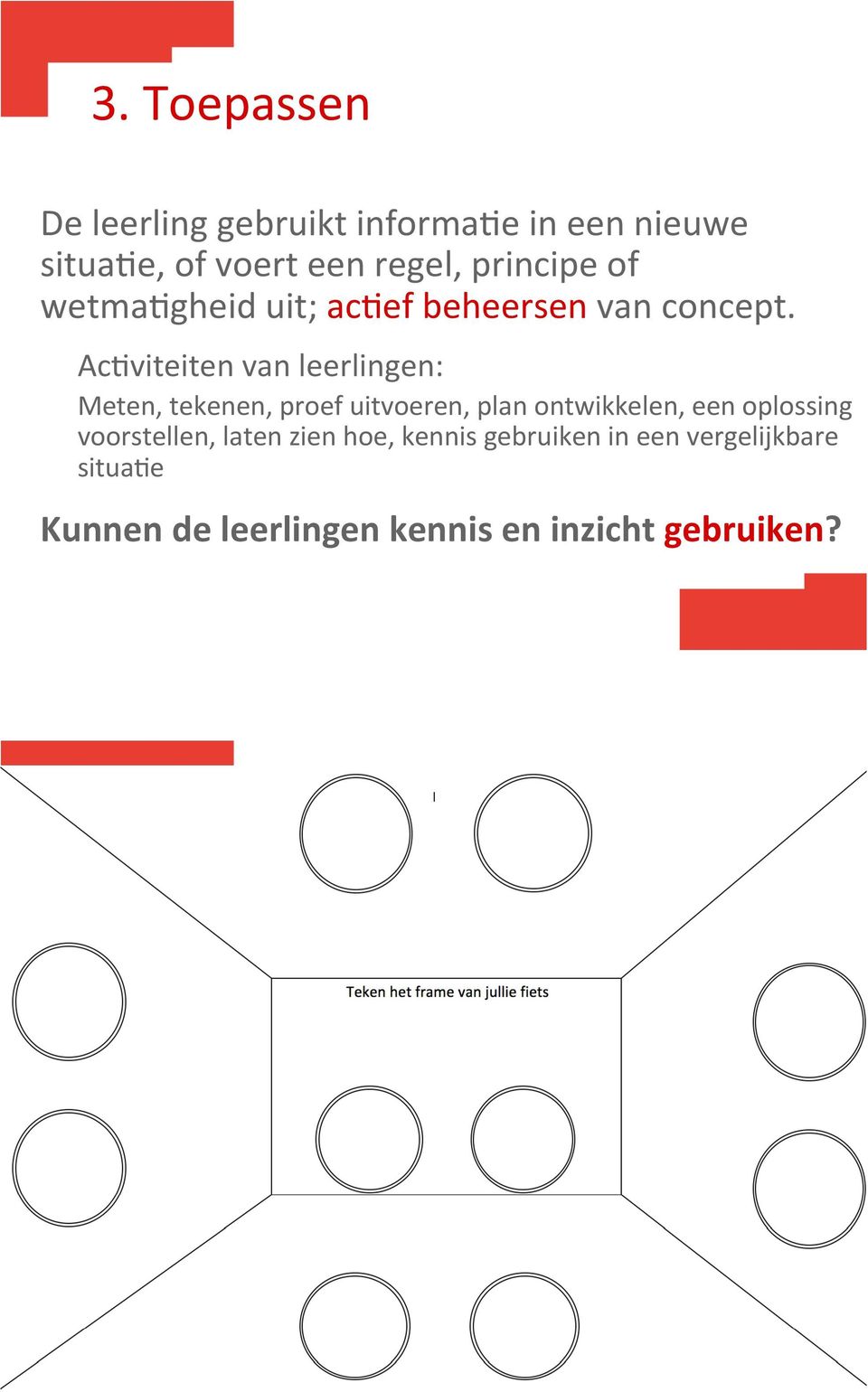 AcBviteitenvanleerlingen: Meten,tekenen,proefuitvoeren,planontwikkelen,eenoplossing