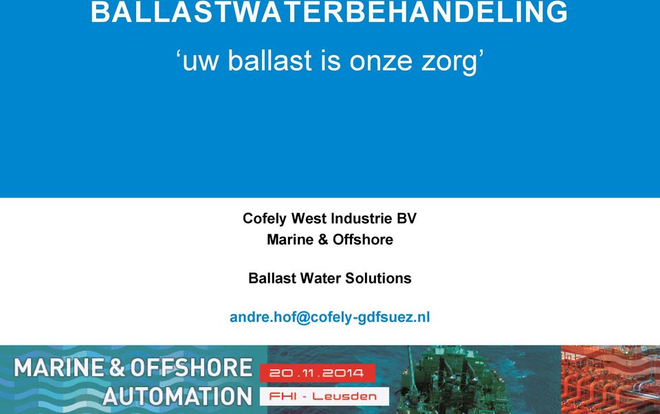 BV Marine & Offshore Ballast Water