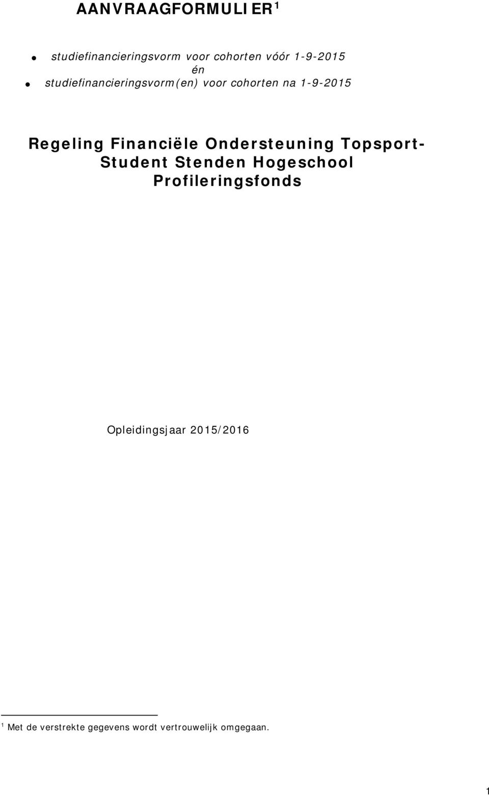 Ondersteuning Tpsprt- Student Stenden Hgeschl Prfileringsfnds