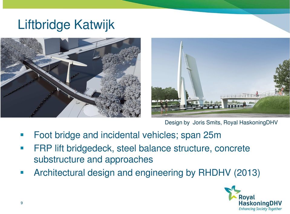 bridgedeck, steel balance structure, concrete substructure