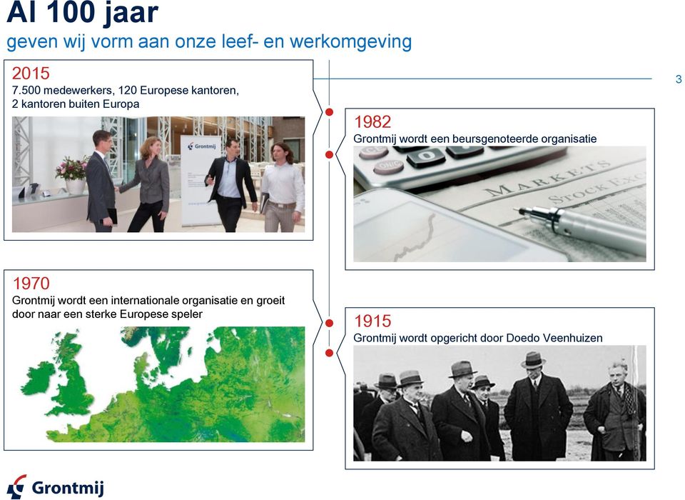 wordt een beursgenoteerde organisatie 3 1970 Grontmij wordt een internationale