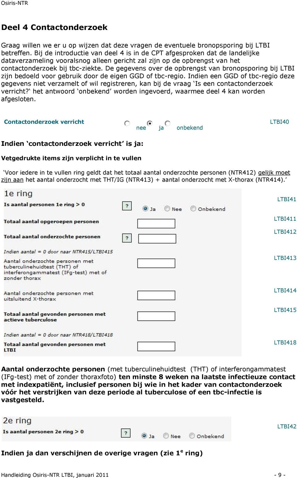 De gegevens over de opbrengst van bronopsporing bij LTBI zijn bedoeld voor gebruik door de eigen GGD of tbc-regio.