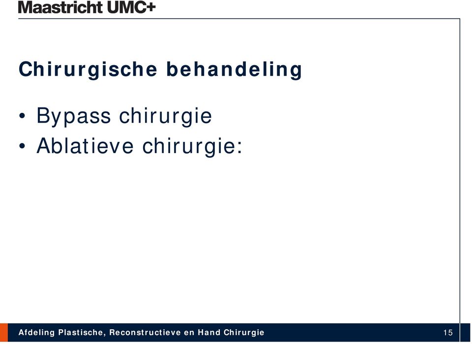 chirurgie: Afdeling