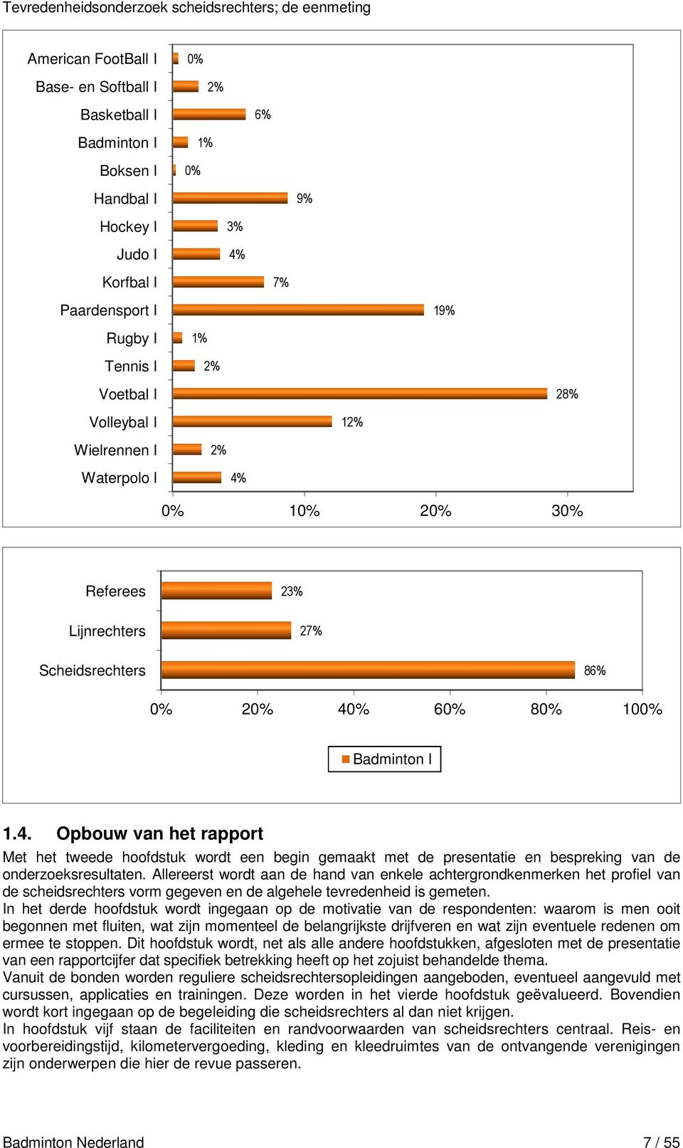 . Opbouw van het rapport Met het tweede hoofdstuk wordt een begin gemaakt met de presentatie en bespreking van de onderzoeksresultaten.