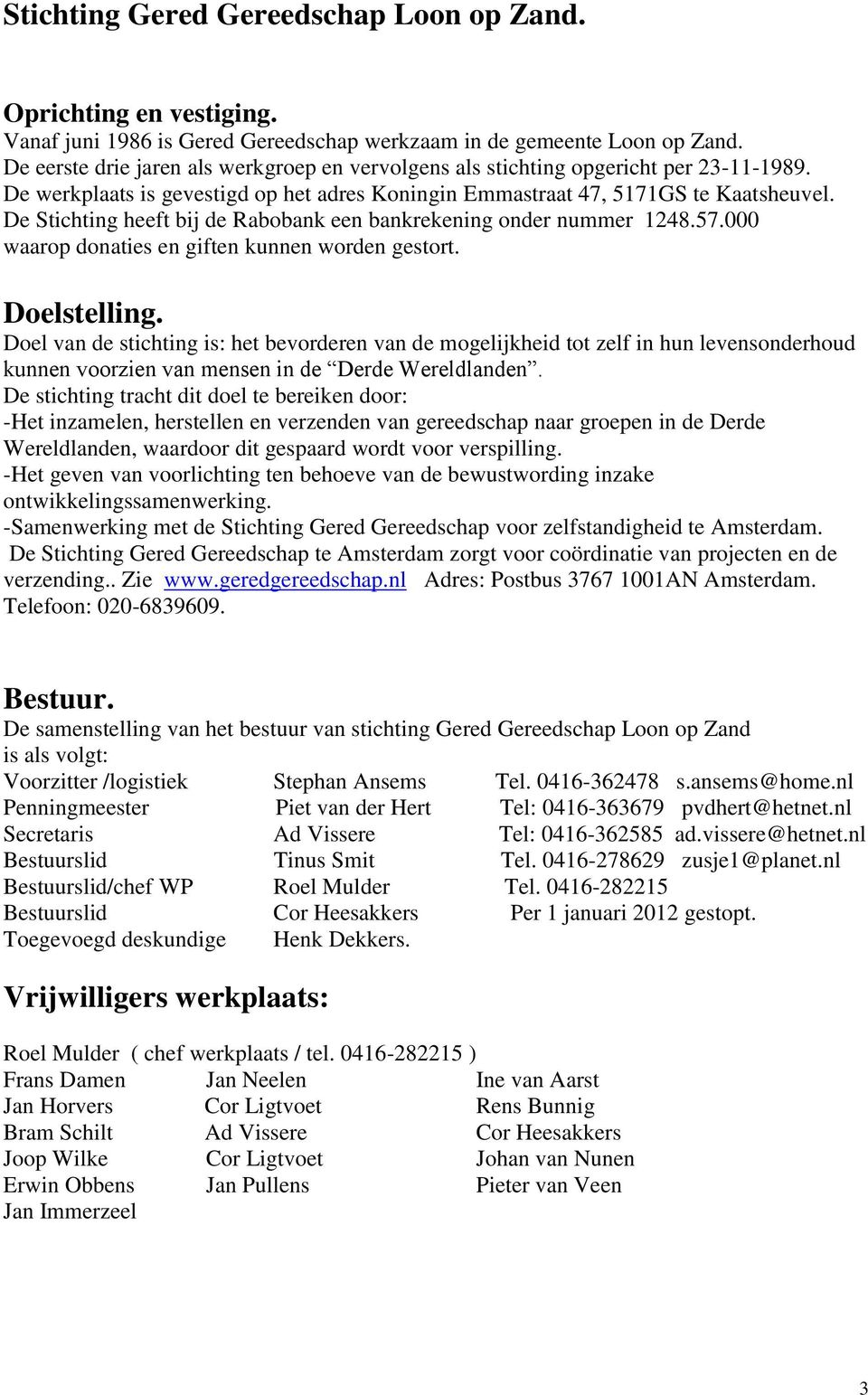 Stichting Gered Gereedschap Loon op Zand - PDF Free Download