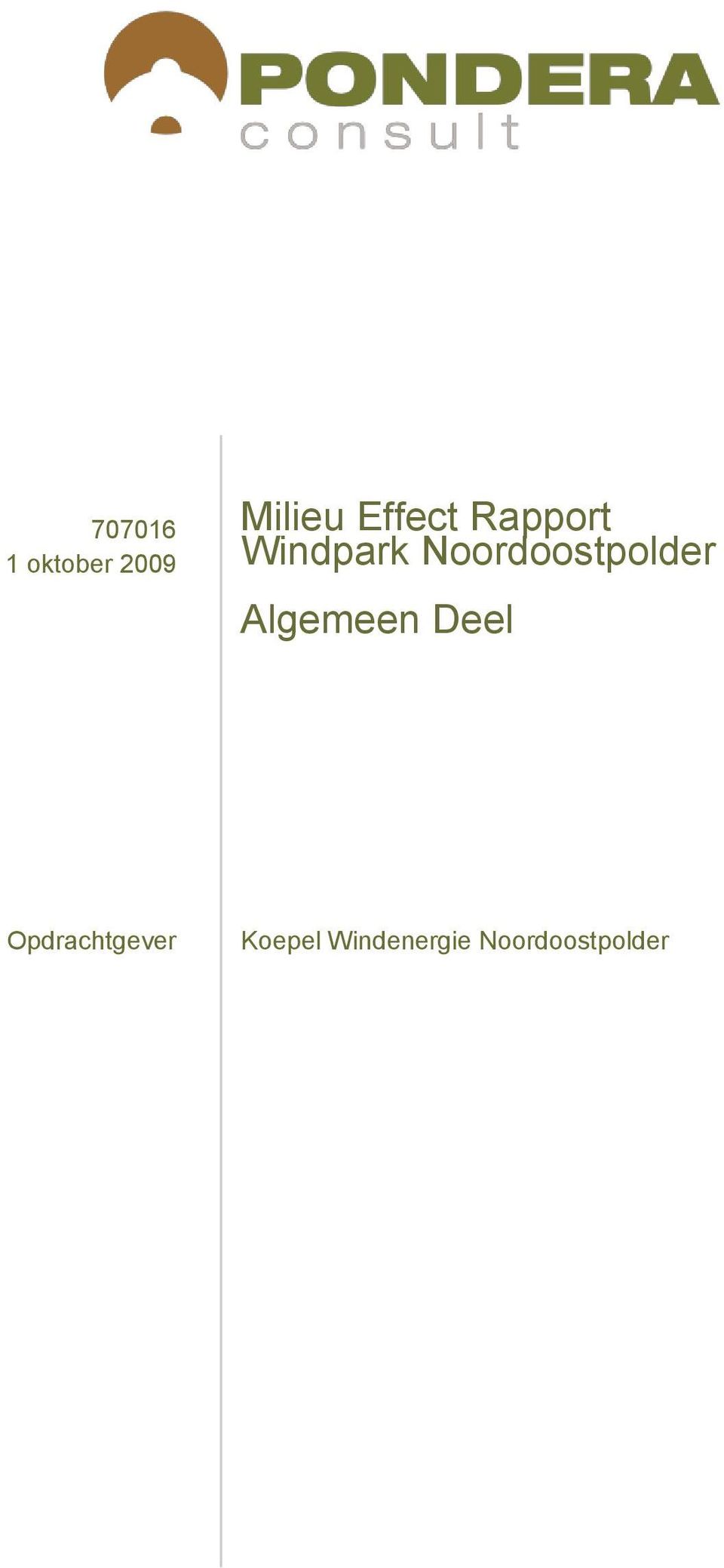 Noordoostpolder Algemeen Deel