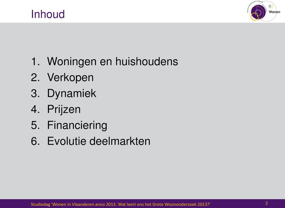 Evolutie deelmarkten Studiedag Wonen in