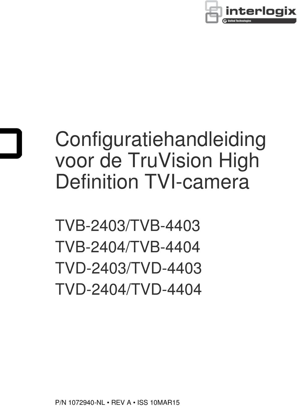 TVB-2403/TVB-4403 TVB-2404/TVB-4404