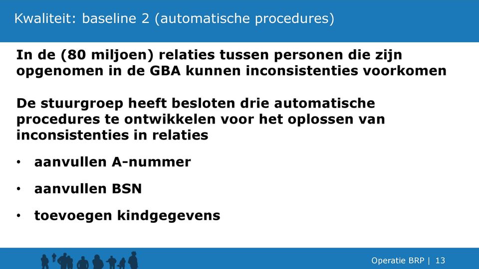 heeft besloten drie automatische procedures te ontwikkelen voor het oplossen van