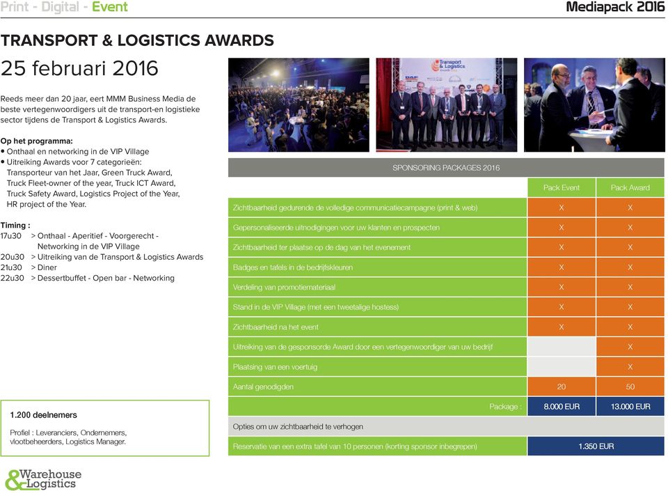 Safety Award, Logistics Project of the Year, HR project of the Year.