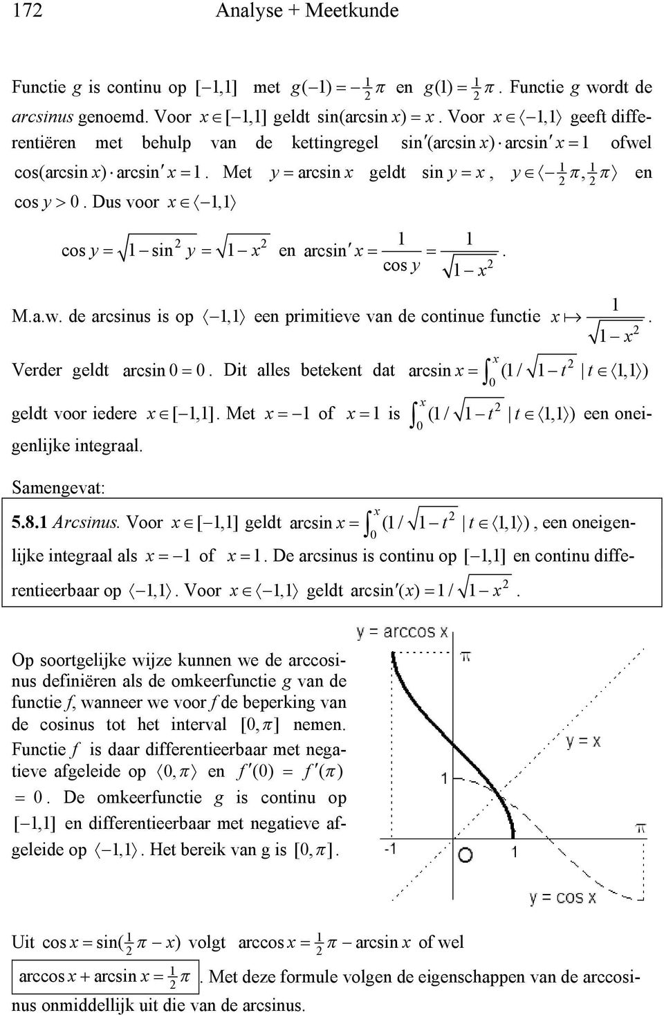 da geld voor iedere [,] Me of is (/, ) een oneigenlijke inegraal Samengeva: 58 Arcsinus Voor [,] geld 0 0 arcsin (/, ) 0 arcsin (/, ), een oneigenlijke inegraal als of De arcsinus is coninu op [,] en