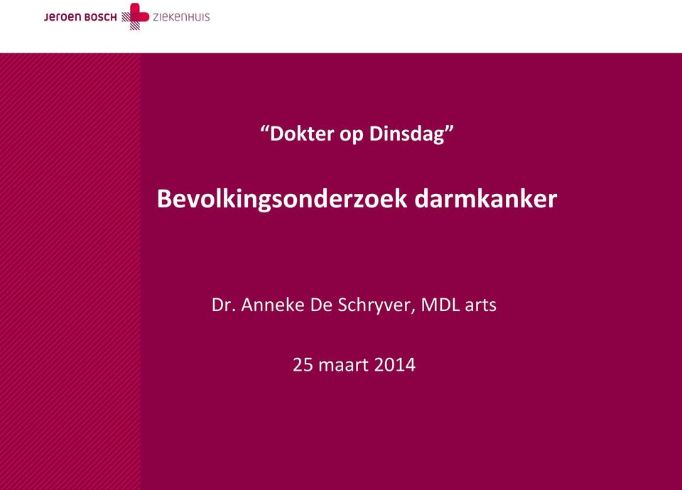 darmkanker Dr.