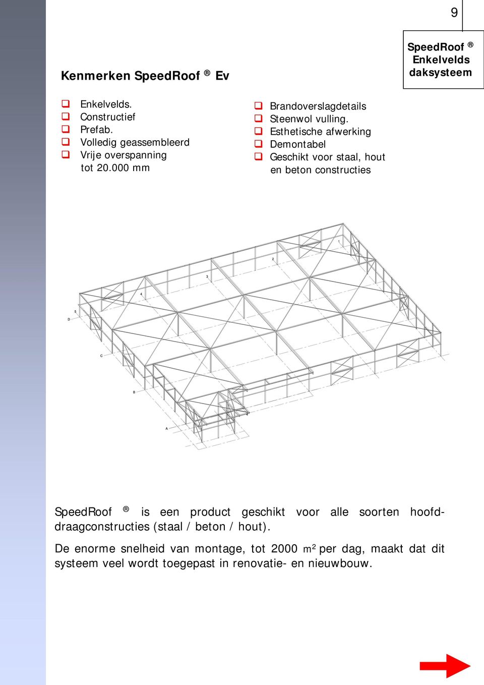 Esthetische afwerking Demontabel Geschikt voor staal, hout en beton constructies is een product geschikt voor alle
