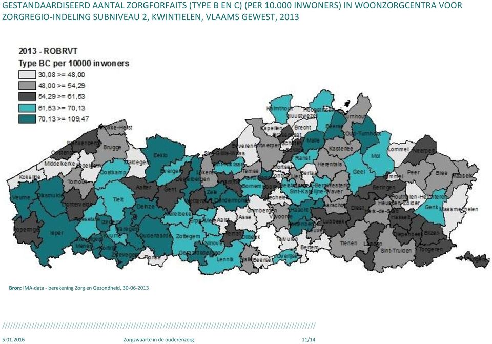 2, KWINTIELEN, VLAAMS GEWEST, 2013 Bron: IMA-data - berekening