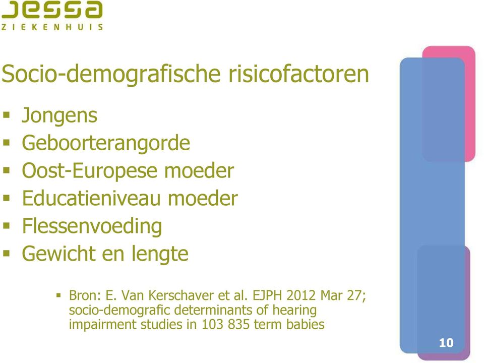 en lengte Bron: E. Van Kerschaver et al.