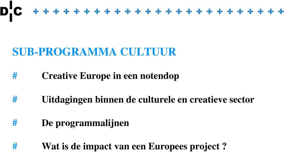 culturele en creatieve sector # De
