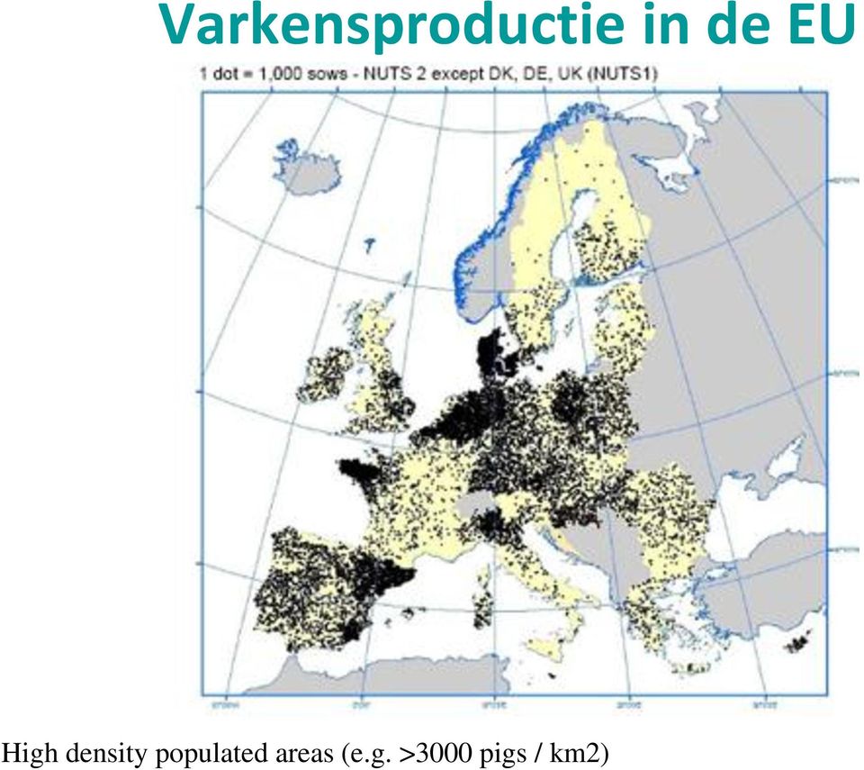 populated areas (e.