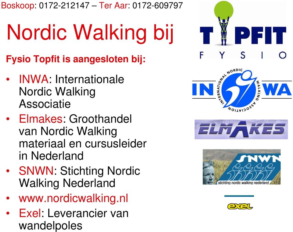 materiaal en cursusleider in Nederland SNWN: Stichting Nordic