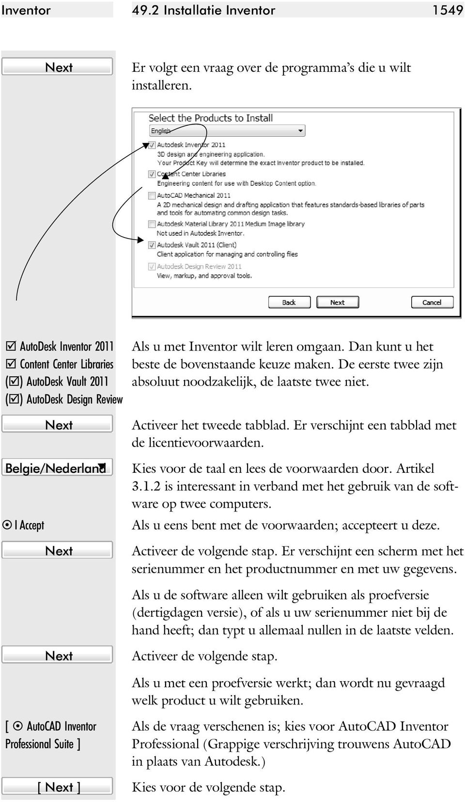 De eerste twee zijn abso luut nood za ke lijk, de laatste twee niet. Belgie/Nederland I Accept Acti veer het tweede tabblad. Er verschijnt een tabblad met de licentievoorwaarden.
