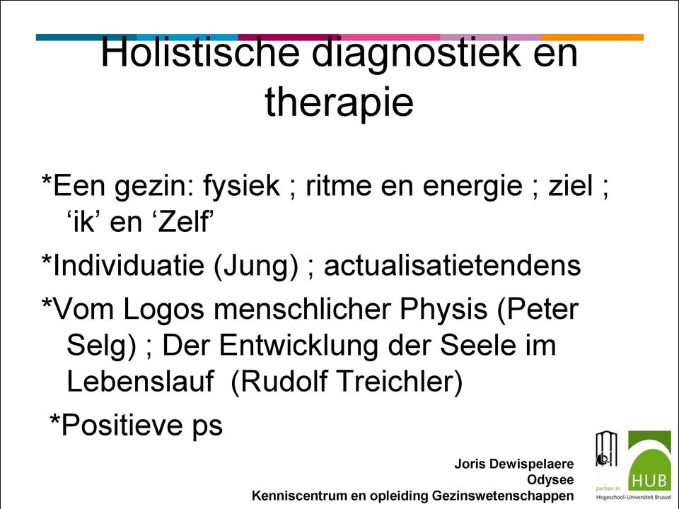 actualisatietendens *Vom Logos menschlicher Physis (Peter Selg)