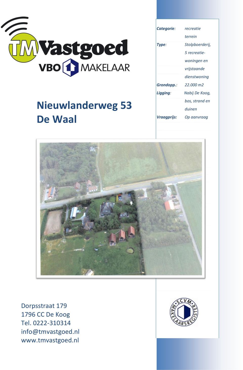 recreatiewoningen en vrijstaande dienstwoning 22.