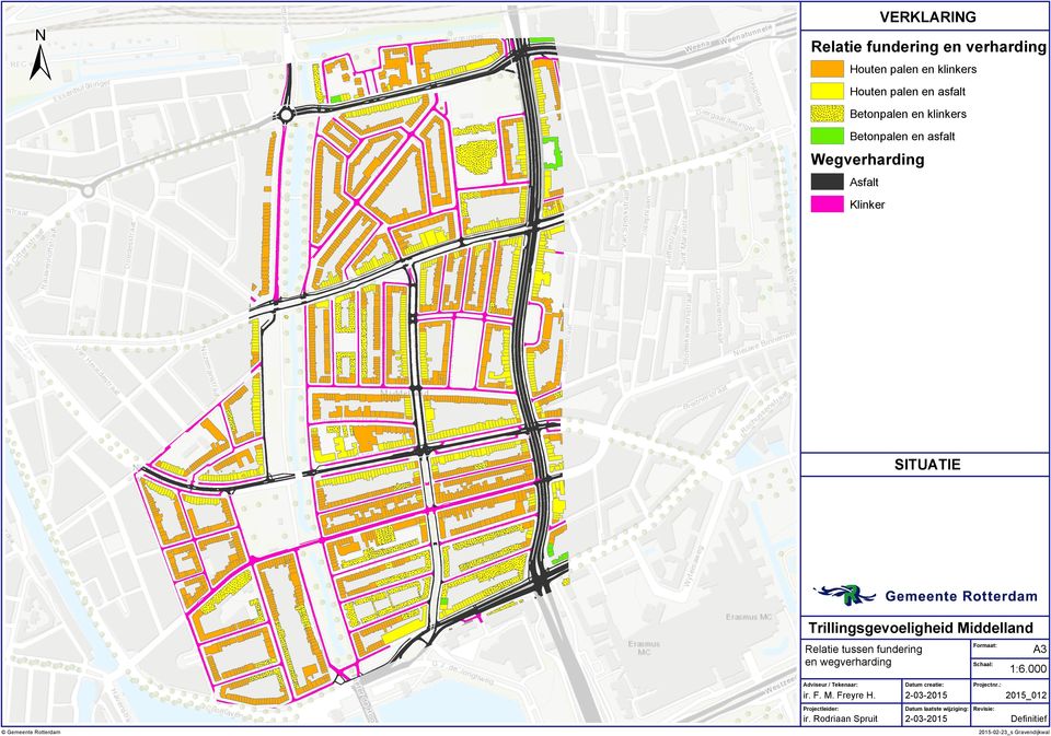 wegverharding Schaal: Adviseur / Tekenaar: Datum creatie: Projectleider: Datum laatste wijziging: Revisie: ir. F. M. Freyre H.