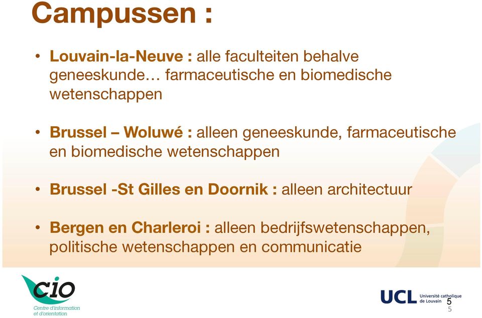 biomedische wetenschappen Brussel -St Gilles en Doornik : alleen architectuur Bergen