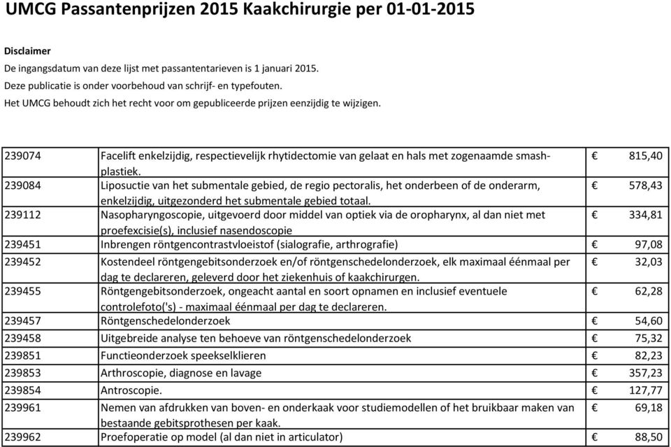 239112 Nasopharyngoscopie, uitgevoerd door middel van optiek via de oropharynx, al dan niet met 334,81 proefexcisie(s), inclusief nasendoscopie 239451 Inbrengen röntgencontrastvloeistof (sialografie,